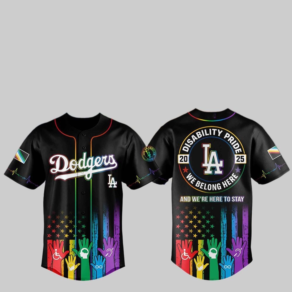 2025 LA Dodgers Pride Month Baseball Jersey - Grishko.com