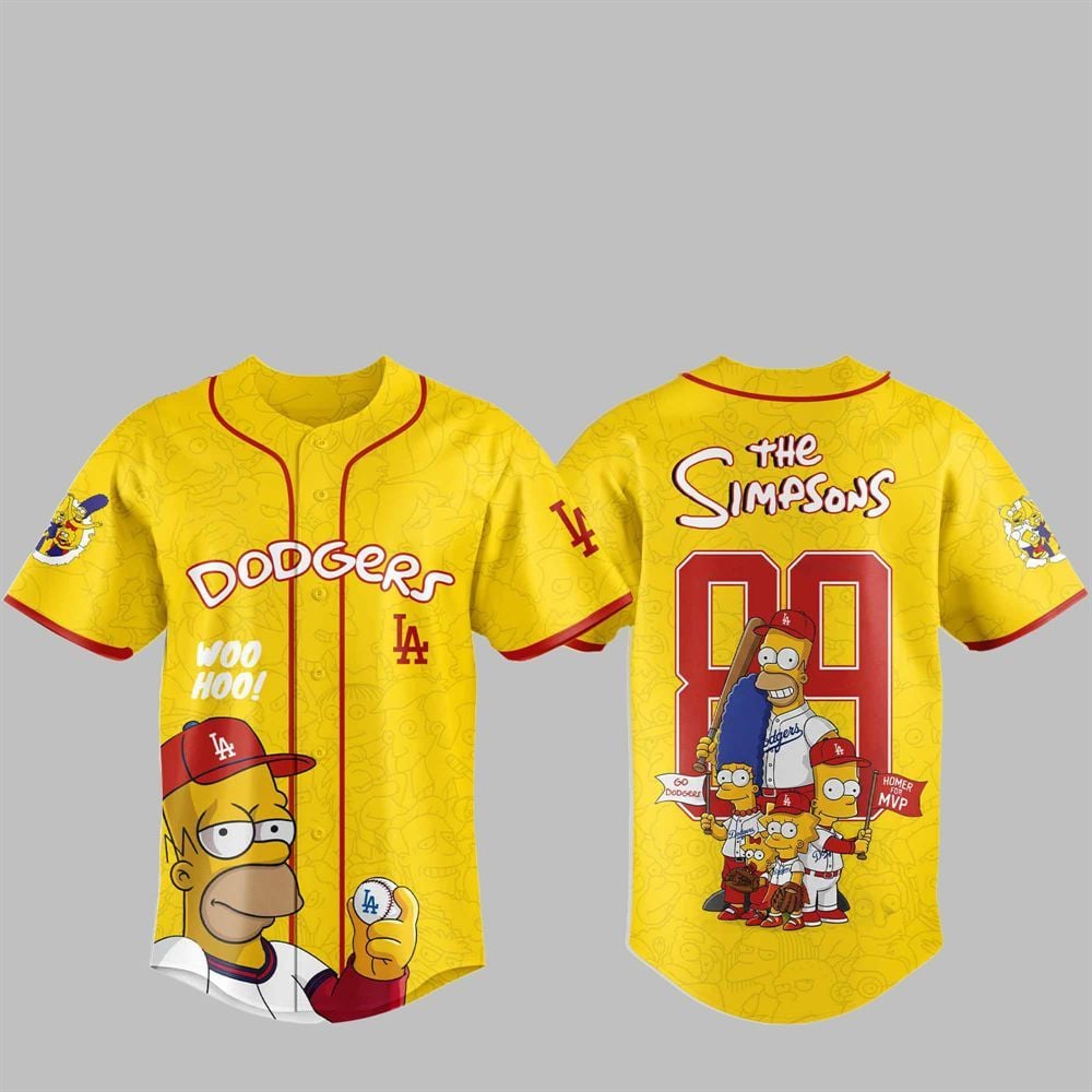2025 LA Dodgers The Simpsons Jersey - Grishko.com