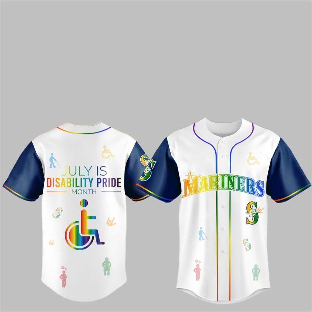 2025 Mariners July Is Disability Pride Month Jersey - Grishko.com