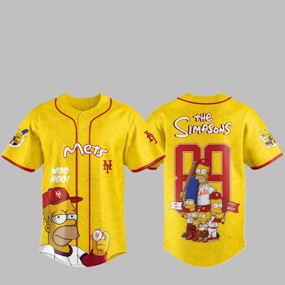 2025 NY Mets The Simpsons Jersey - Grishko.com