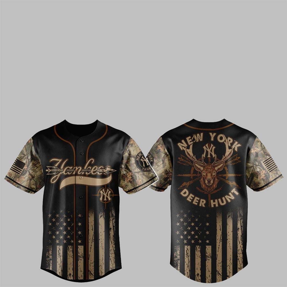 2025 NY Yankees Deer Hunting Jersey - Grishko.com