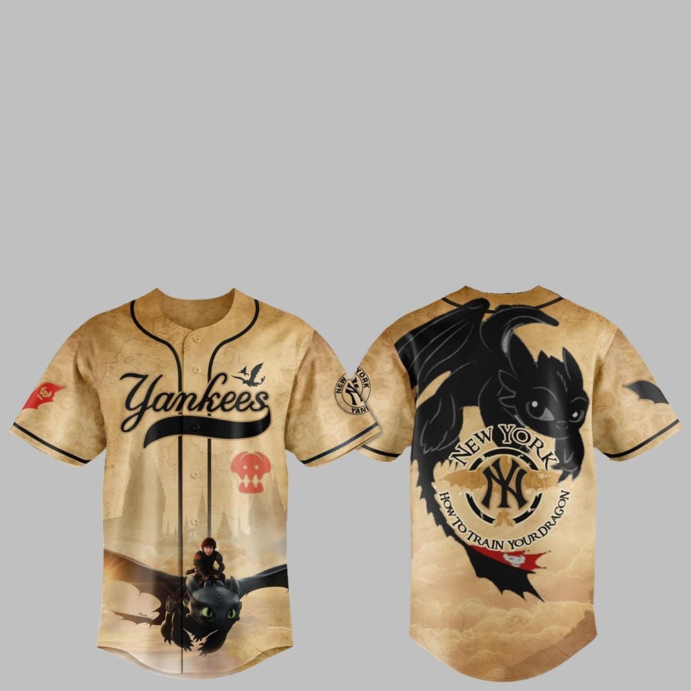 2025 NY Yankees How to Train Your Dragon Jersey - Grishko.com
