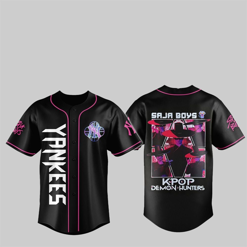 2025 NY Yankees KPop Demon Hunters Saja Boys Jersey - Grishko.com