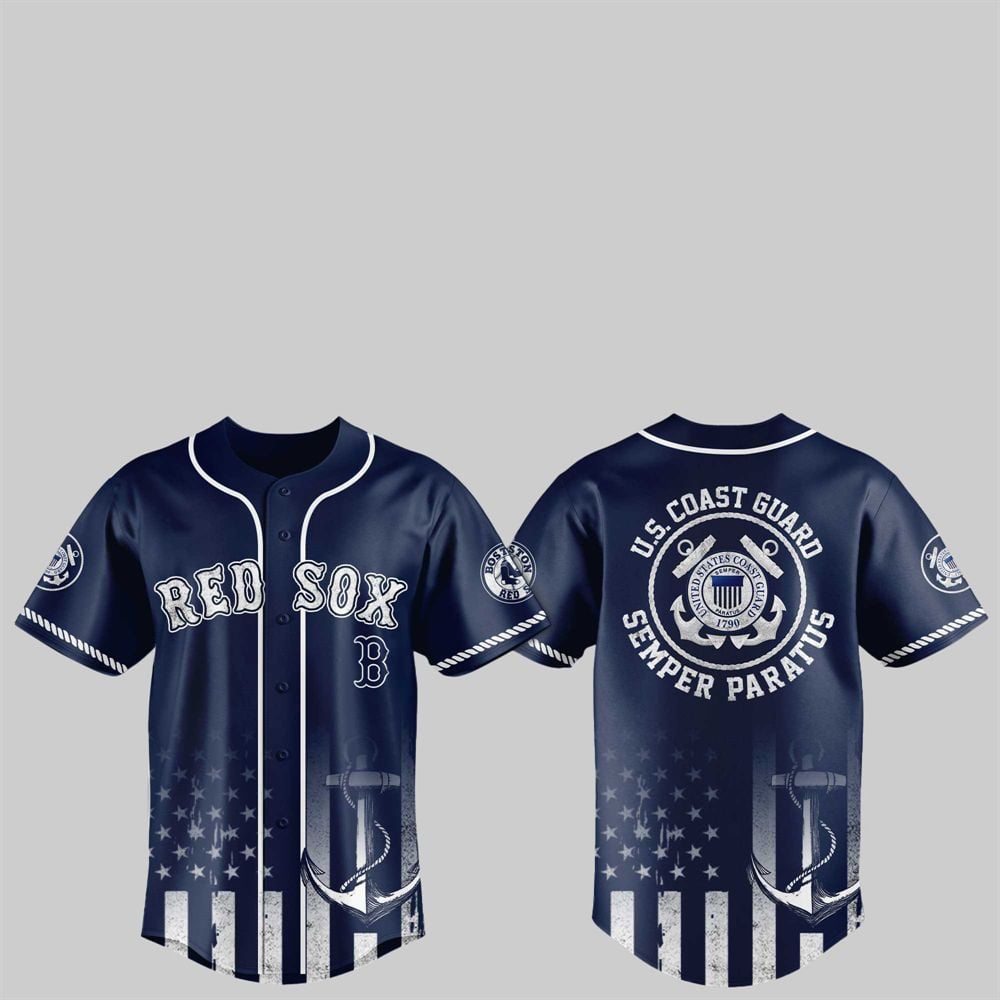 2025 Red Sox US Coast Guard Semper Paratus Jersey - Grishko.com