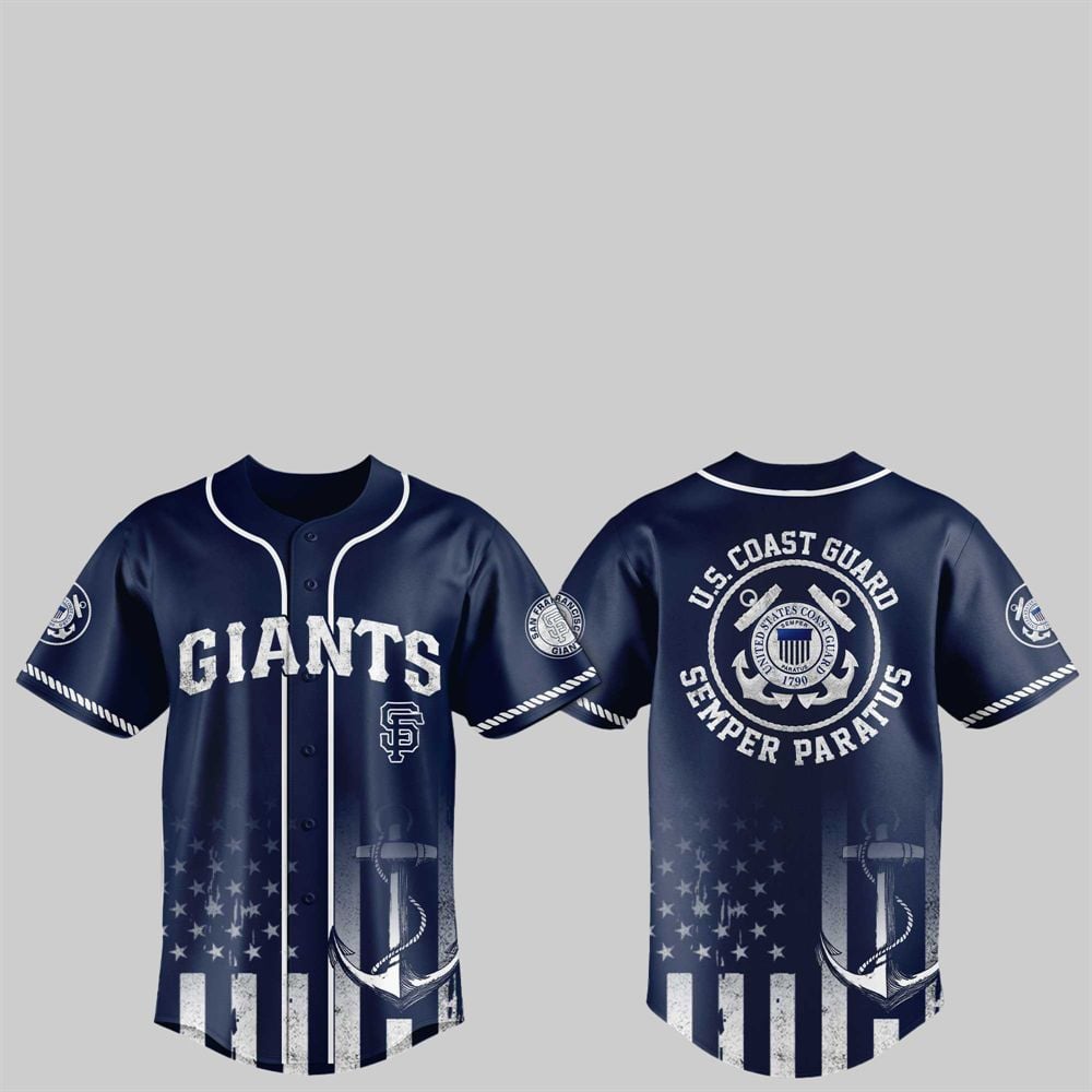 2025 SF Giants US Coast Guard Semper Paratus Jersey - Grishko.com