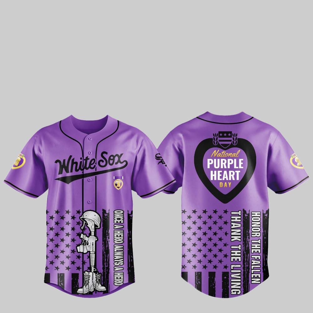 2025 White Sox National Purple Heart Day Jersey - Grishko.com