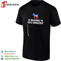 10 reasons to vote Democrat donkey party logo shirt