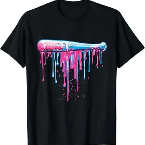 [100% Cotton] Baseball Bat with Sprinkles Drip For Men Boys T-Shirt Hoodie, Sweatshirt | CiraTrend.com