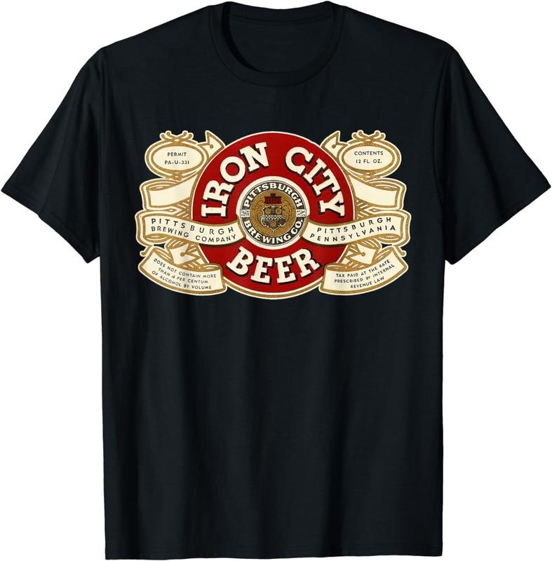 [100% Cotton] Beer Irons City Pittsburgh Beer Lover T-Shirt
