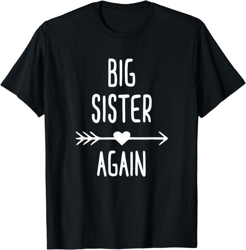 [100% Cotton] Big Sister Again Shirt Sis To Be Girls Youth Teens T-Shirt Hoodie, Sweatshirt | CiraTrend.com