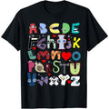 [100% Cotton] Cotton Short Sleeve Alphabet Lore A-Z I Love You Letter for kids Boys and Girls T-Shirt for Men Women...