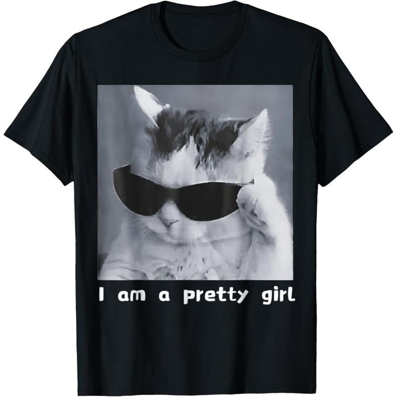 [100% Cotton] I'm A Pretty Girl Funny Cat T-Shirt Hoodie, Sweatshirt | CiraTrend.com