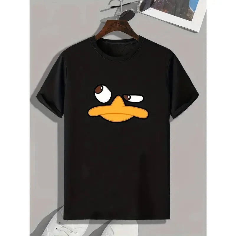 [100% Cotton] Men's Fun Animal Cartoon Print Round Neck Short Sleeve T-shirt Hoodie, Sweatshirt | CiraTrend.com