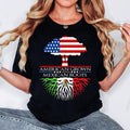 [100% Cotton] Mexican Roots American Grown Tree Flag USA Mexico T-Shirt Hoodie, Sweatshirt | CiraTrend.com