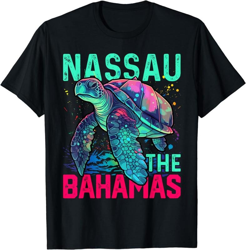 [100% Cotton] Nassau Bahamas Shirt Sea Turtle Bahamas Souvenirs Bahamas T-Shirt Hoodie, Sweatshirt | CiraTrend.com