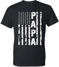 [100% Cotton] Papa Vintage American Flag Men's T-Shirt Hoodie, Sweatshirt | CiraTrend.com