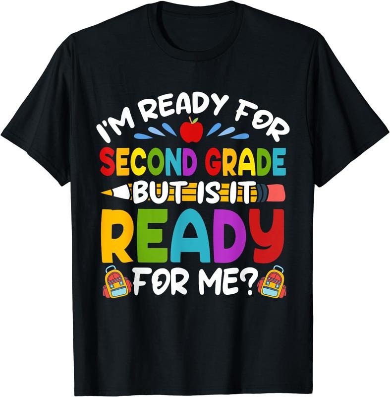 [100% Cotton] Ready For Second 2nd Grade Back To School Teachers Students T-Shirt Hoodie, Sweatshirt | CiraTrend.com