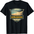 [100% Cotton] Sleeping Bear Dunes National Lakeshore Travel Retro Badge T-Shirt Hoodie, Sweatshirt | CiraTrend.com