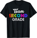 [100% Cotton] Team 2nd Grade Second Graders Back To School Season Print T-Shirt Hoodie, Sweatshirt | CiraTrend.com