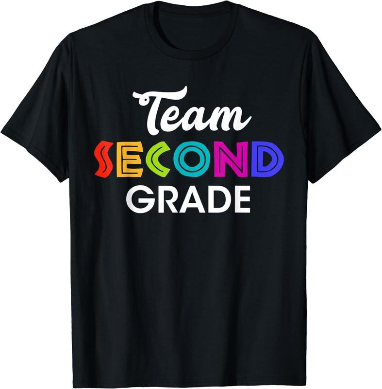 [100% Cotton] Team 2nd Grade Second Graders Back To School Season Print T-Shirt Hoodie, Sweatshirt | CiraTrend.com