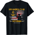 [100% Cotton] USS America CV 66 Aircraft Carrier Veteran Flag Veterans Day T-Shirts, Hoodie, Sweatshirt