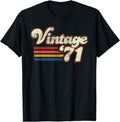 [100% Cotton] Vintage 1971 Birthday T-Shirt Hoodie, Sweatshirt | CiraTrend.com