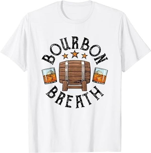 [100% Cotton]Bourbon Breath Whiskey Barrel Alcohol Drinker Drinking T-Shirt Hoodie, Sweatshirt | CiraTrend.com