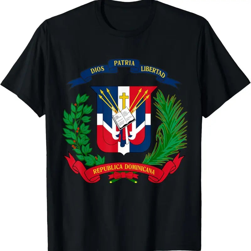 100% Cotton Coat of Arms Republica Dominicana Bandera Dominican Flag T-Shirt Hoodie, Sweatshirt | CiraTrend.com