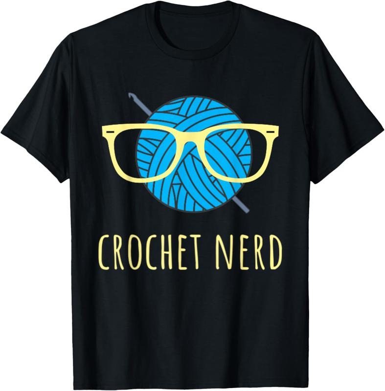 100% Cotton Crochet Nerd Funny Grandma Mom Crocheting Yarn Lover Gift T-Shirt Hoodie, Sweatshirt | CiraTrend.com