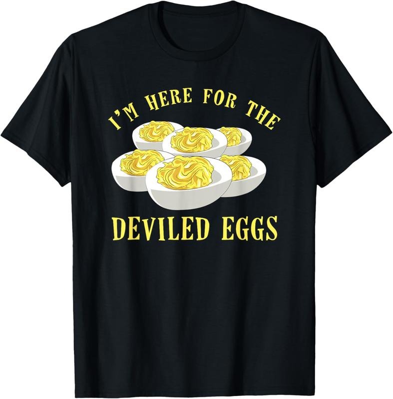 100% Cotton Deviled Egg Funny Food Gift T-Shirt Hoodie, Sweatshirt | CiraTrend.com