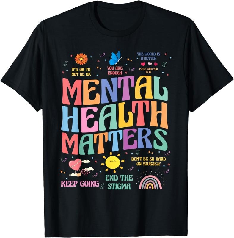 [100% Cotton]End The Stigma Mental Health Matters Brain Illness Awareness T-Shirt Hoodie, Sweatshirt | CiraTrend.com