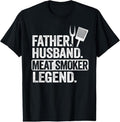 100% Cotton Father Husband Meat Smoker Legend Grilling Dad Meat Smoking T-Shirt Hoodie, Sweatshirt | CiraTrend.com