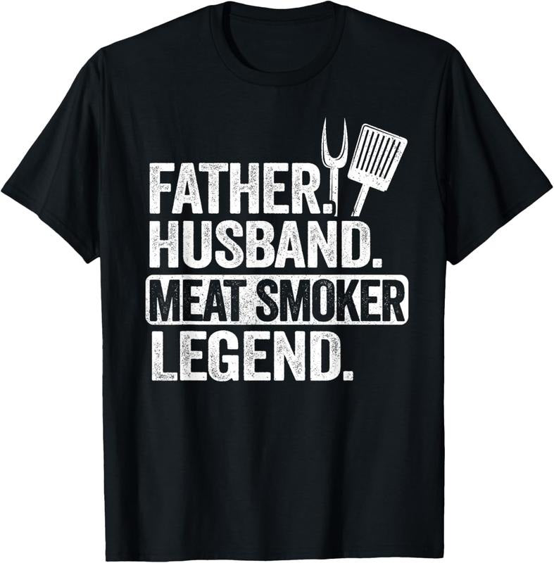 100% Cotton Father Husband Meat Smoker Legend Grilling Dad Meat Smoking T-Shirt Hoodie, Sweatshirt | CiraTrend.com