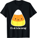 100% Cotton Funny Candy Corn Shirts for Women Cute Kawaii Halloween Tee T-Shirt Hoodie, Sweatshirt | CiraTrend.com
