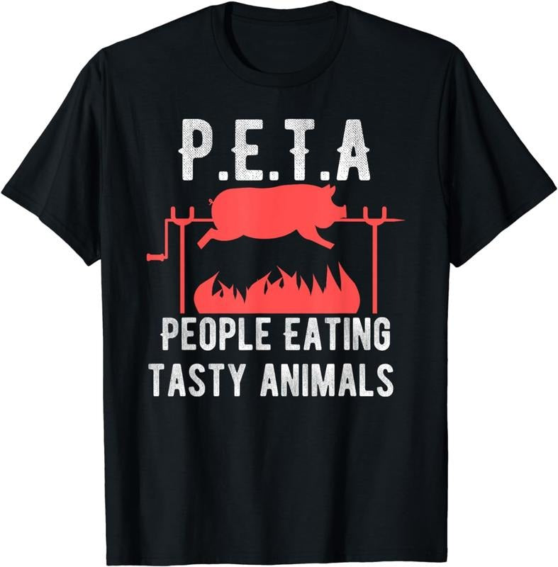 [100% Cotton]Funny P.E.T.A People Eating Tasty Animals BBQ Kids Adults T-Shirt Hoodie, Sweatshirt | CiraTrend.com