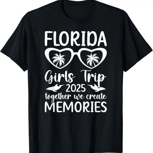 100% Cotton Girls Trip Florida 2025 We Create Memories Florida Vacation T-Shirt Hoodie, Sweatshirt | CiraTrend.com