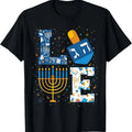 100% Cotton Hanukkah love with menorah for jewish christmas holiday T-Shirt Hoodie, Sweatshirt | CiraTrend.com