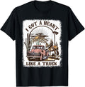 [100% Cotton]I Got A Heart Like A Truck T-Shirt Hoodie, Sweatshirt | CiraTrend.com