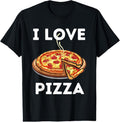 100% Cotton I Love Pizza - Food Lover Foodie T-Shirt Hoodie, Sweatshirt | CiraTrend.com