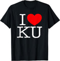 [100% Cotton]I Love (Heart) KU T-Shirt Hoodie, Sweatshirt | CiraTrend.com