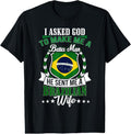 100% Cotton I Love my Brazilian Wife Anniversary T-Shirt for Husband T-Shirt Hoodie, Sweatshirt | CiraTrend.com