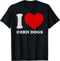 100% Cotton I love Corn Dogs I heart Corn Dogs for Corn Dogs Lover T-Shirt Hoodie, Sweatshirt | CiraTrend.com