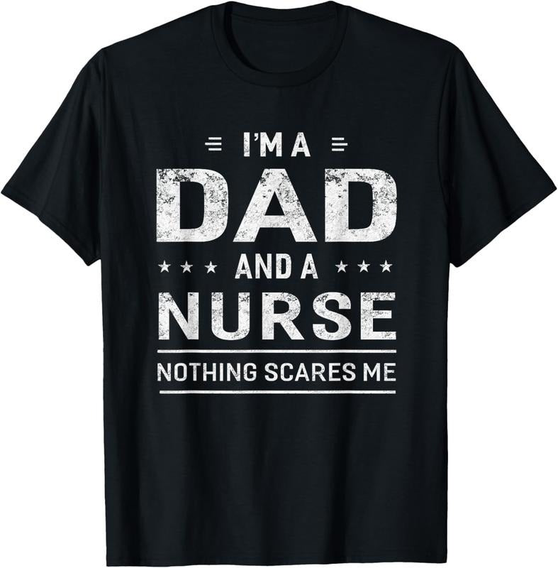 100% Cotton I'm A Dad And Nurse T-shirt For Men Father Funny Gift Hoodie, Sweatshirt | CiraTrend.com