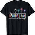100% Cotton It's a Beautiful Day For Learning Teacher Students Women T-Shirt Hoodie, Sweatshirt | CiraTrend.com