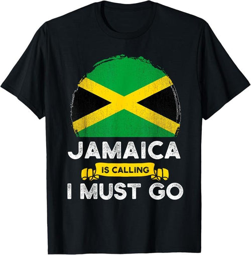 100% Cotton Jamaica Is Calling I Must Go Jamaican Heritage Roots Flag T-Shirt Hoodie, Sweatshirt | CiraTrend.com