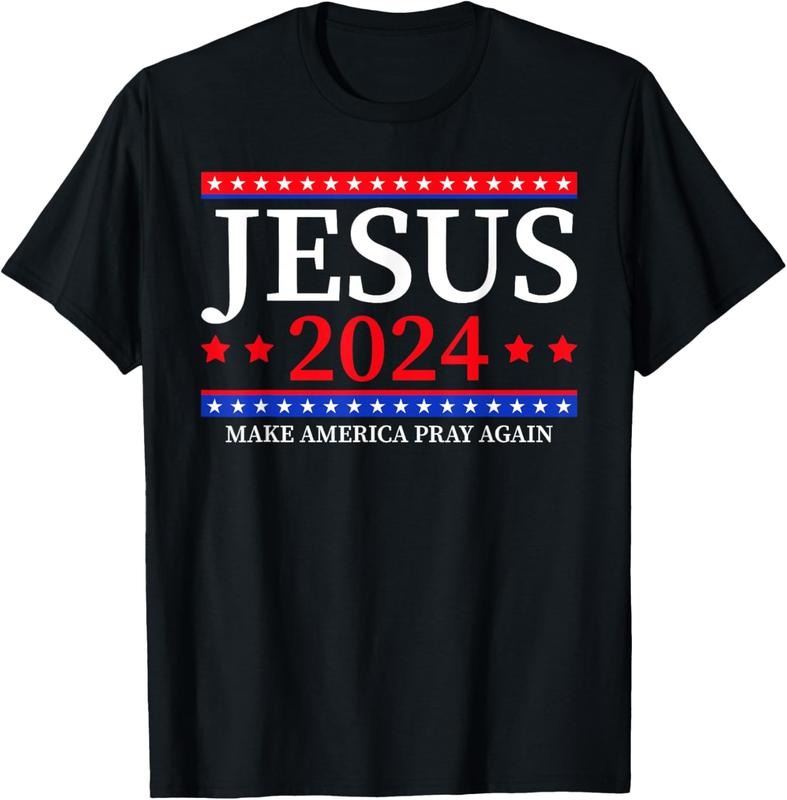 100% Cotton Jesus 2024 Make America Pray Again Christian T-Shirt Hoodie, Sweatshirt | CiraTrend.com