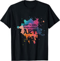 100% Cotton Just A Girl Who Loves Art T-Shirt - Artist Tee T-Shirt Hoodie, Sweatshirt | CiraTrend.com
