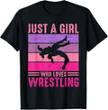 100% Cotton Just A Girl Who Loves Wrestling Girl Wrestle Outfit Wrestler T-Shirt Hoodie, Sweatshirt | CiraTrend.com