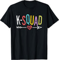 [100% Cotton]K-Squad - Kindergarten Teacher Team Shirts - Kinder Crew T-Shirt Hoodie, Sweatshirt | CiraTrend.com