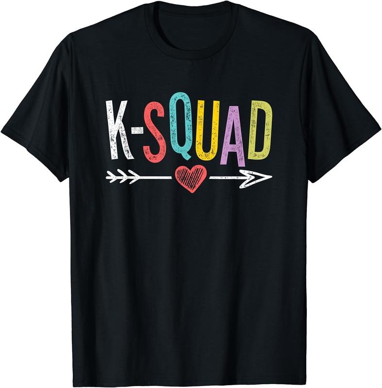 [100% Cotton]K-Squad - Kindergarten Teacher Team Shirts - Kinder Crew T-Shirt Hoodie, Sweatshirt | CiraTrend.com